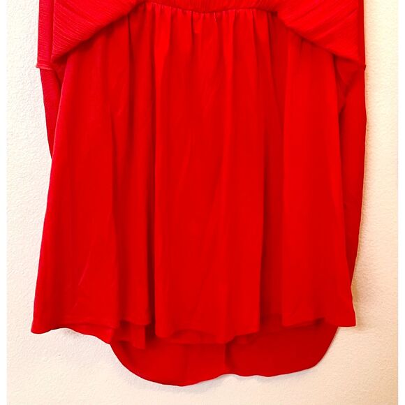 Torrid Red Coral Sleeveless Crochet Lace Fit Flare Dress Size 12 - Picture 5 of 11